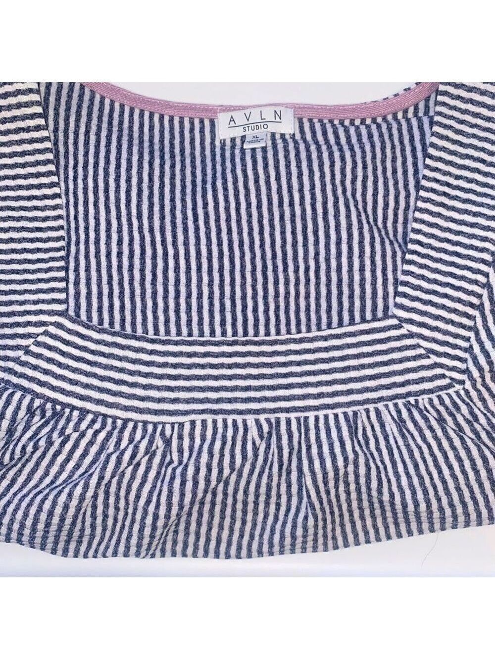 Navy and white Blouse